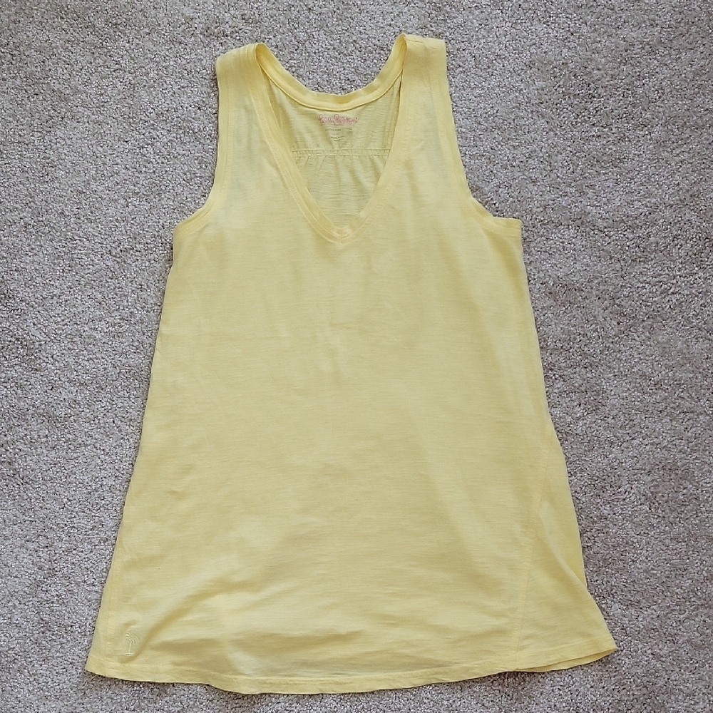 Lilly Pulitzer Yellow Sleeveless Tank Top